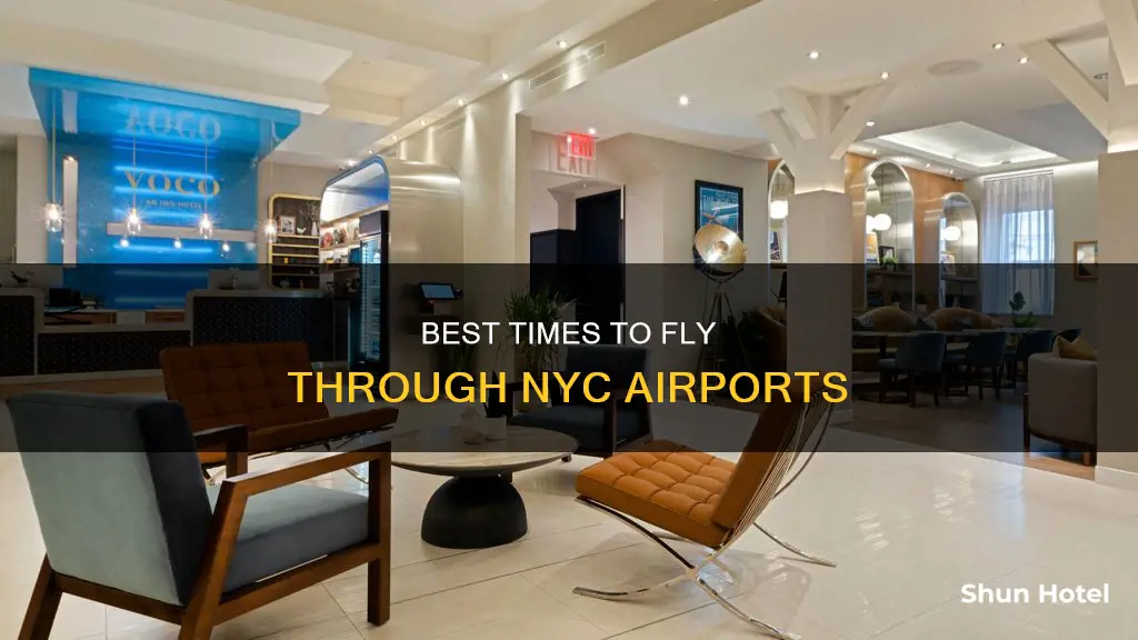 when are nyc airports least crowded