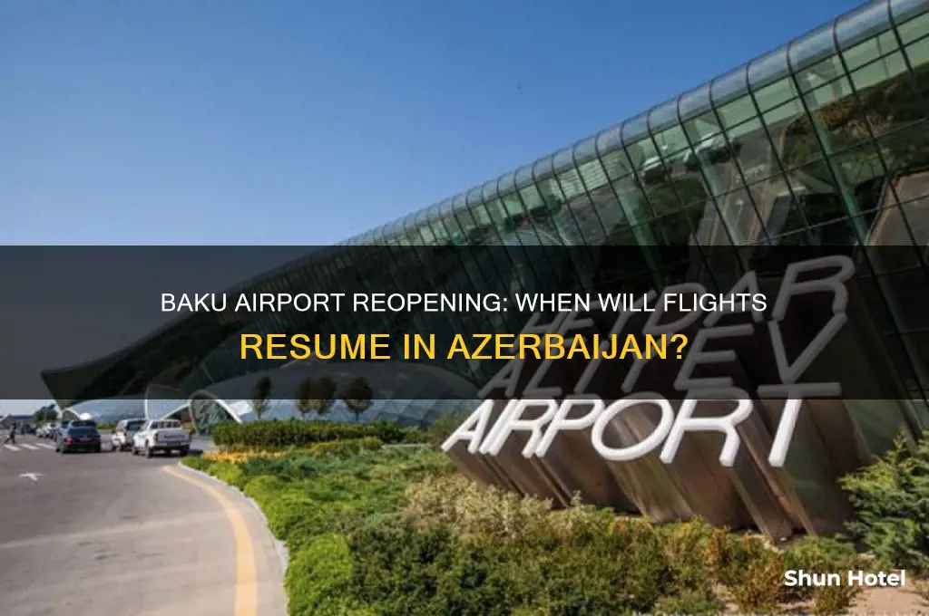 when baku airport open