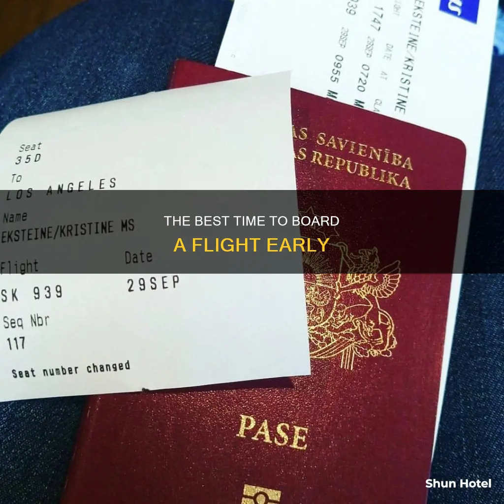 when can i board airport a day