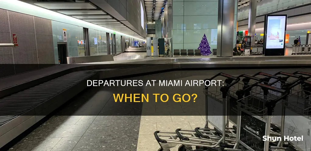 when can i go through departures miami airport