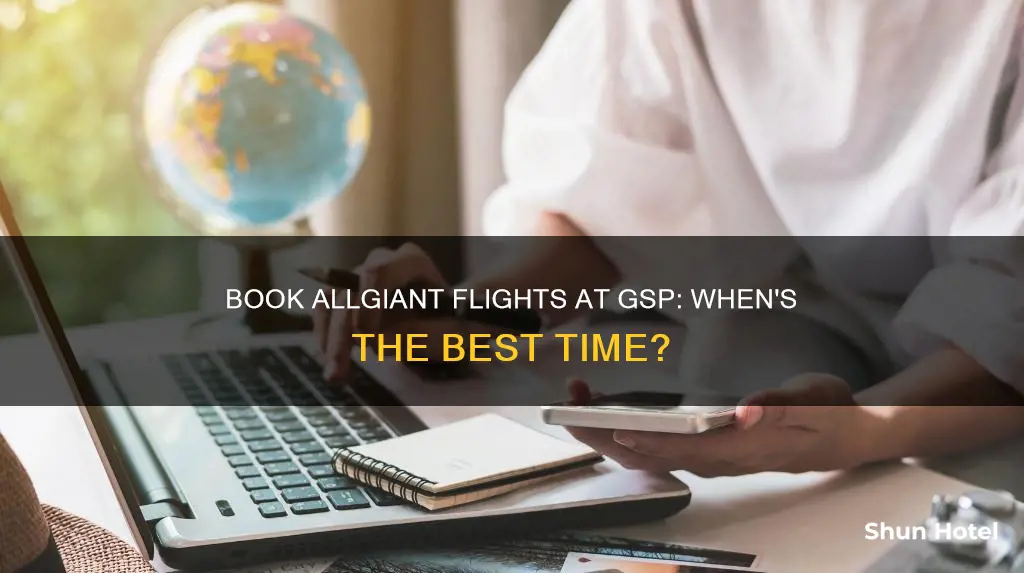 when can you book allgiant flights at gsp airport