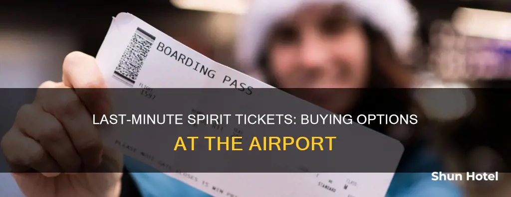 when can you buy spirit tickets at the airport