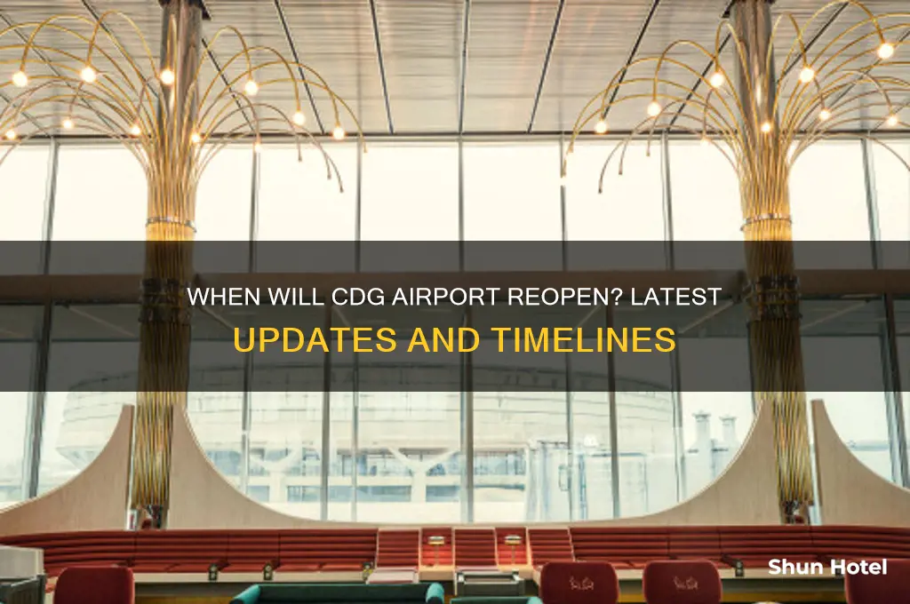 when cdg airport will open