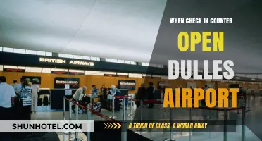 Dulles Airport Check-In Counter Opening Times: A Comprehensive Guide
