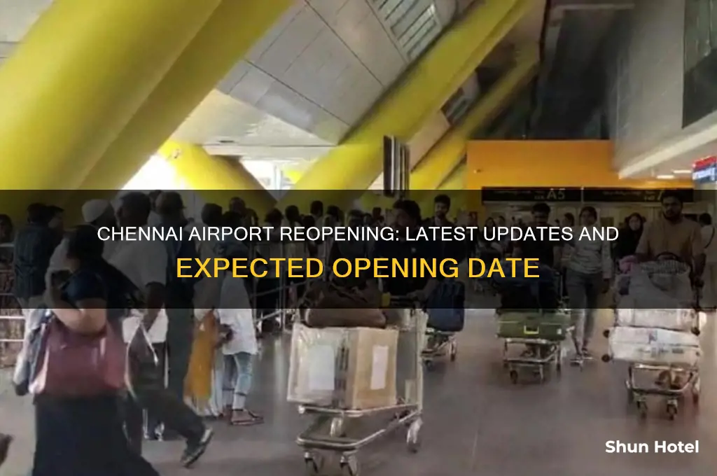 when chennai airport will open