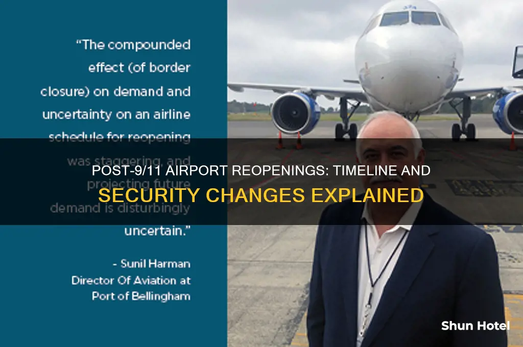 when did airports open after 9 11