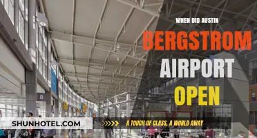Austin Bergstrom Airport's Opening Date: A Historical Overview