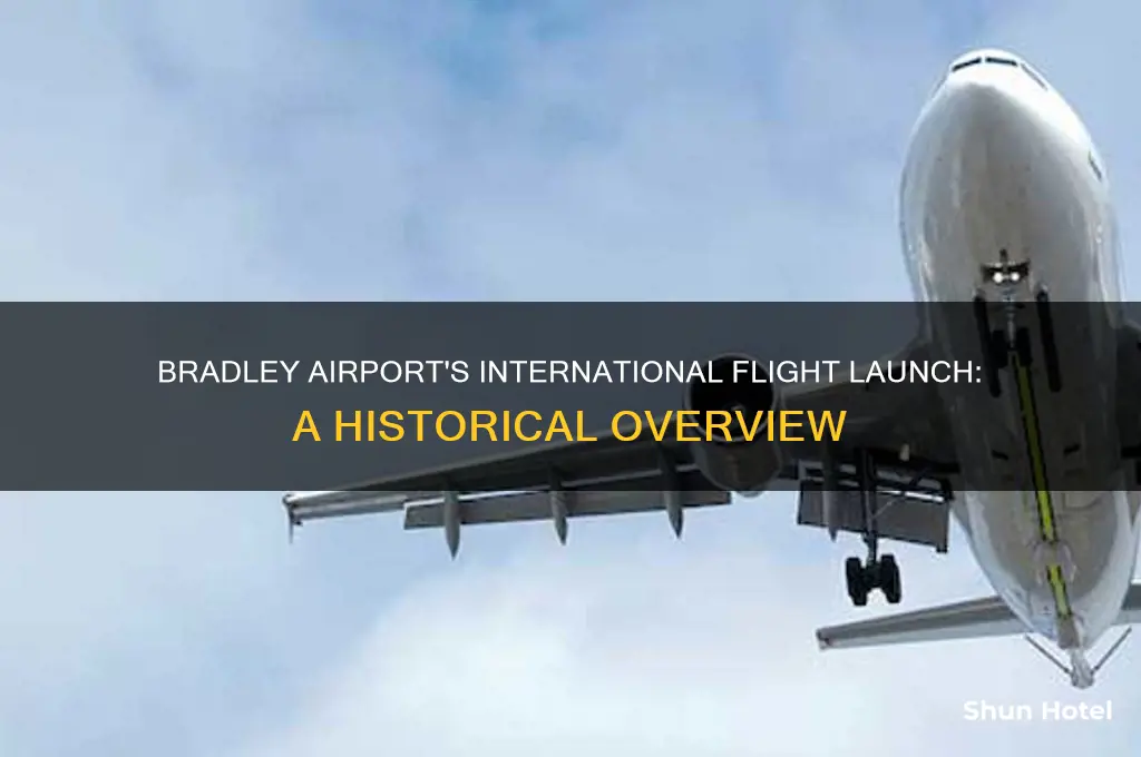 when did bradley airport start international flights