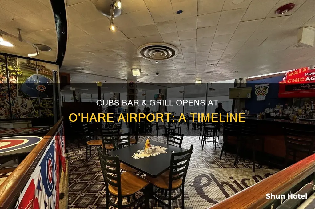 when did cubs bar and grill open o