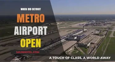 Detroit Metro Airport's Historic Opening: A Journey Through Time