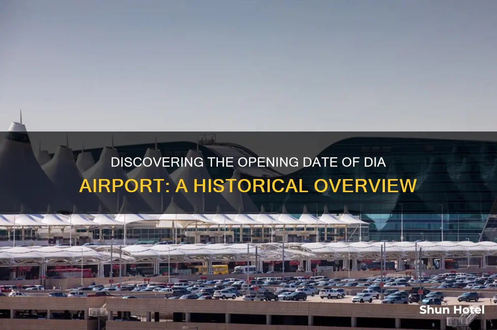 when did dia airport open