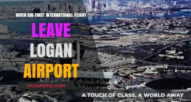 First International Flight from Logan Airport: A Historical Departure