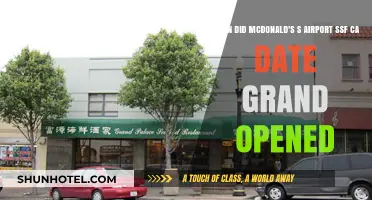 McDonald's Airport SSF CA Grand Opening Date Revealed