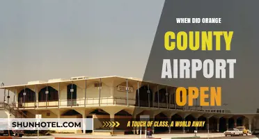 Orange County Airport's Opening: A Historical Overview of Its Launch
