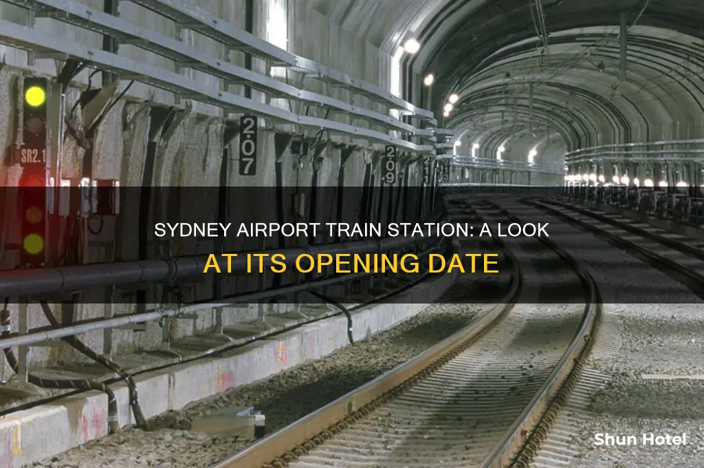 when did sydney airport train station open
