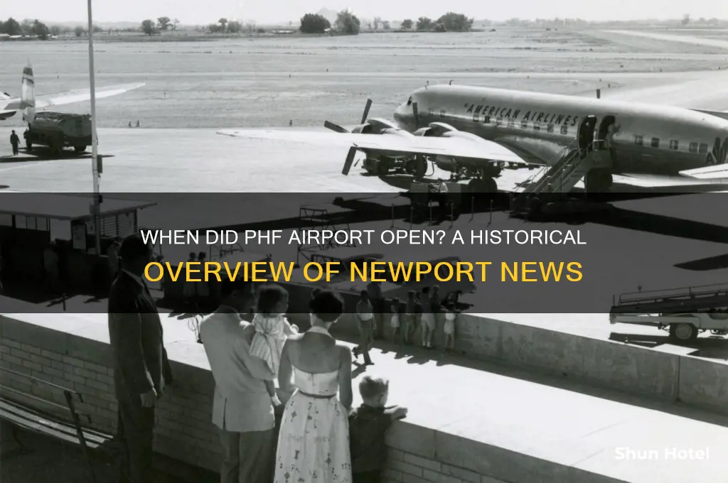 when dies phf airport open