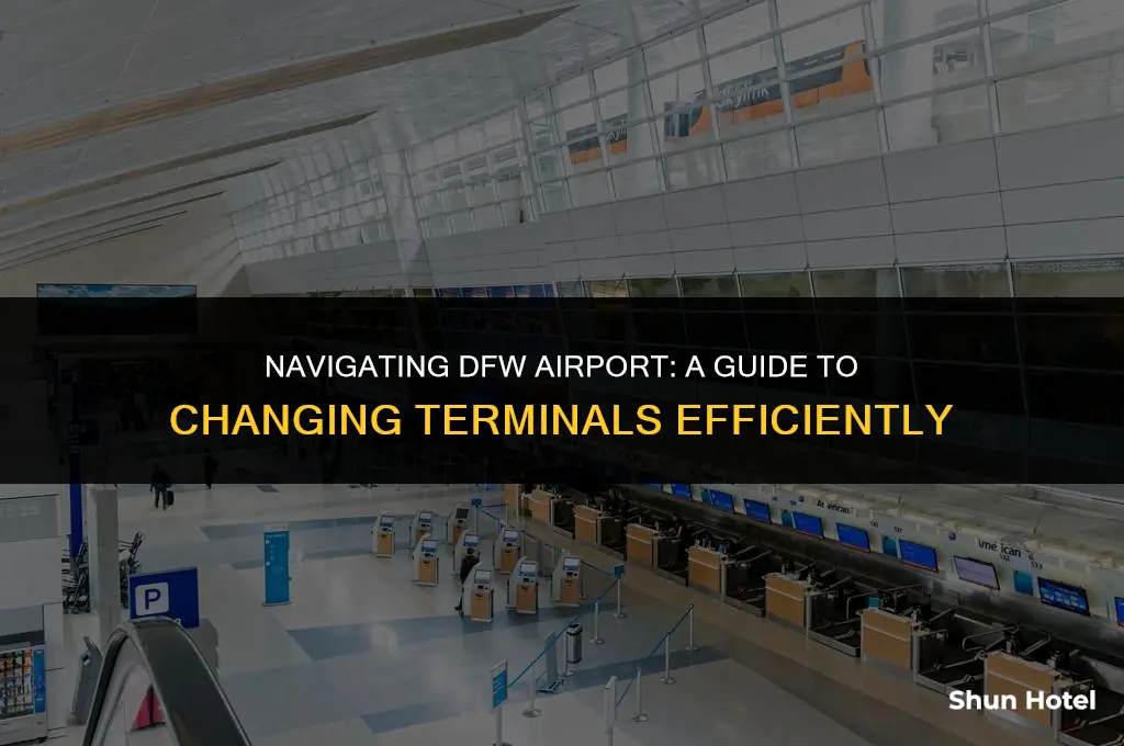 when directed to change terminals in dfw airport