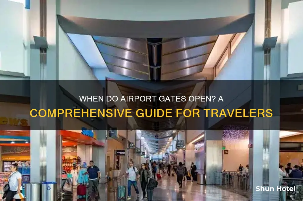 when do airport gates open