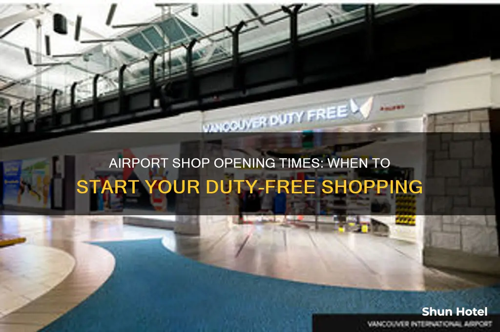 when do airport shops open