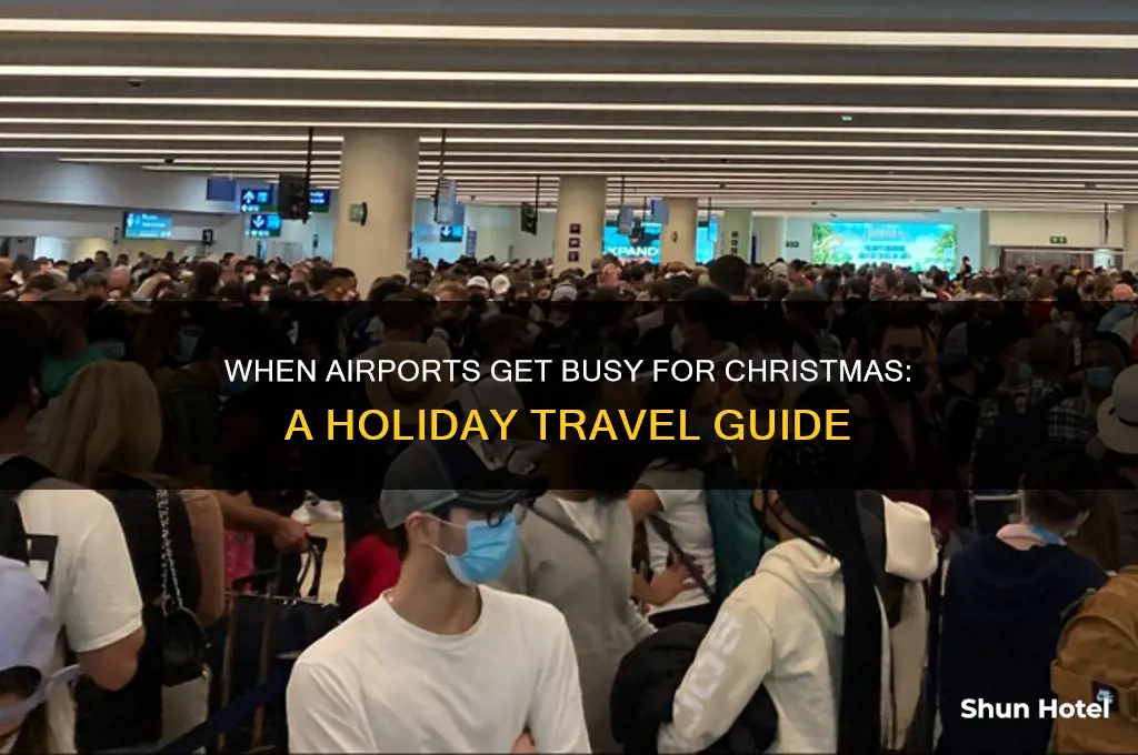 when do airports get busy for christmas