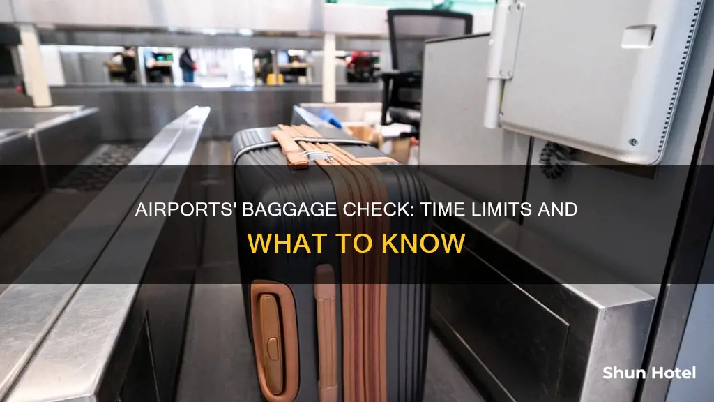 when do airports stop checking bags