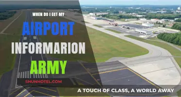 When Do Soldiers Receive Airport Information in the Army?