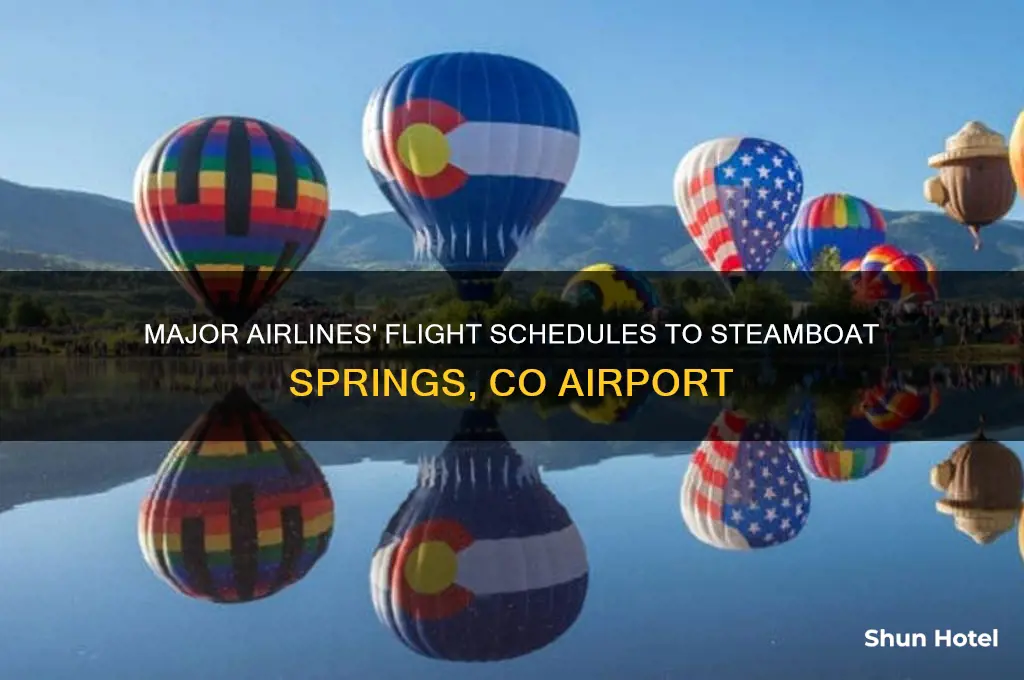 when do major airlines fly tosteamboat springs co airport