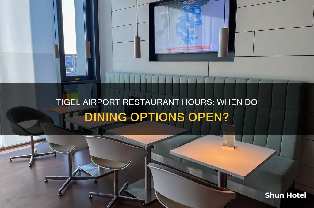 when do the restaurants open in tigel airport