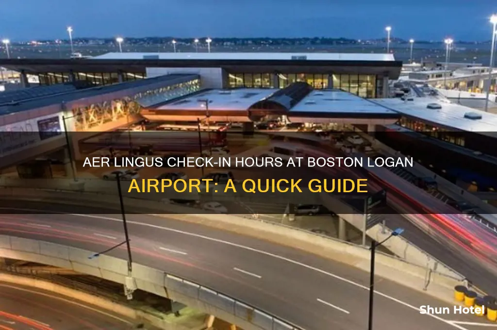 when does aer lingus check open at logan airport