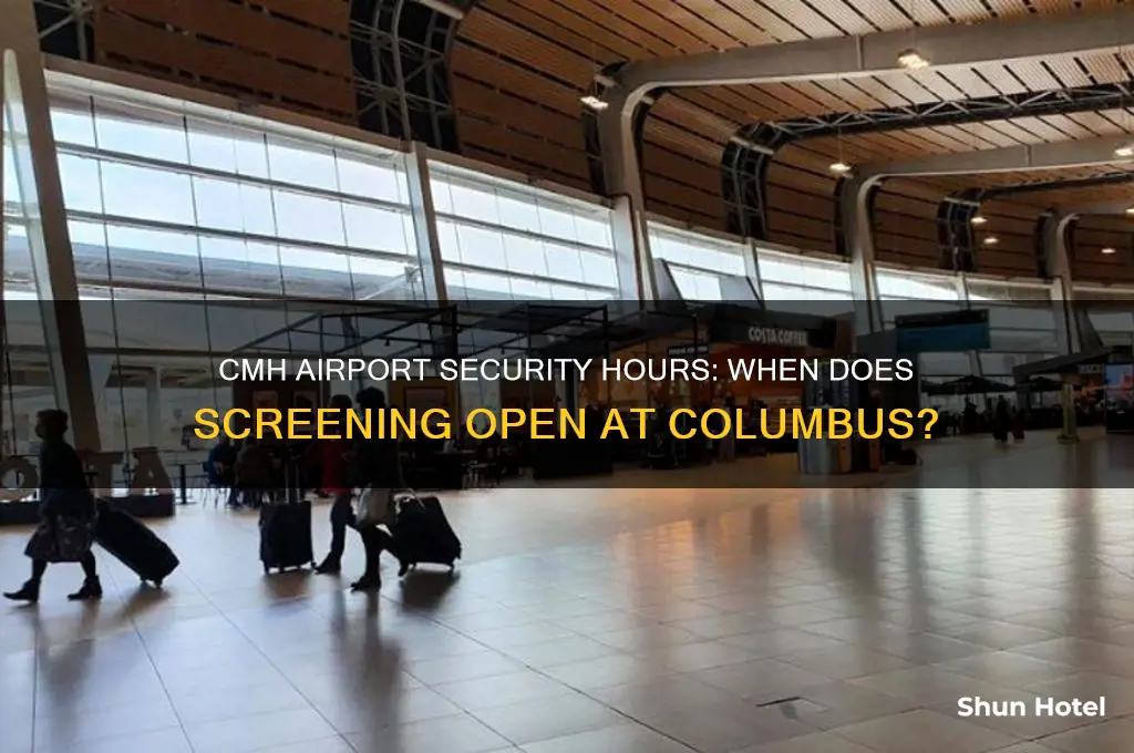 when does airport security open cmh