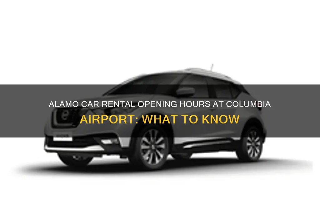when does alamo open at columbia airport