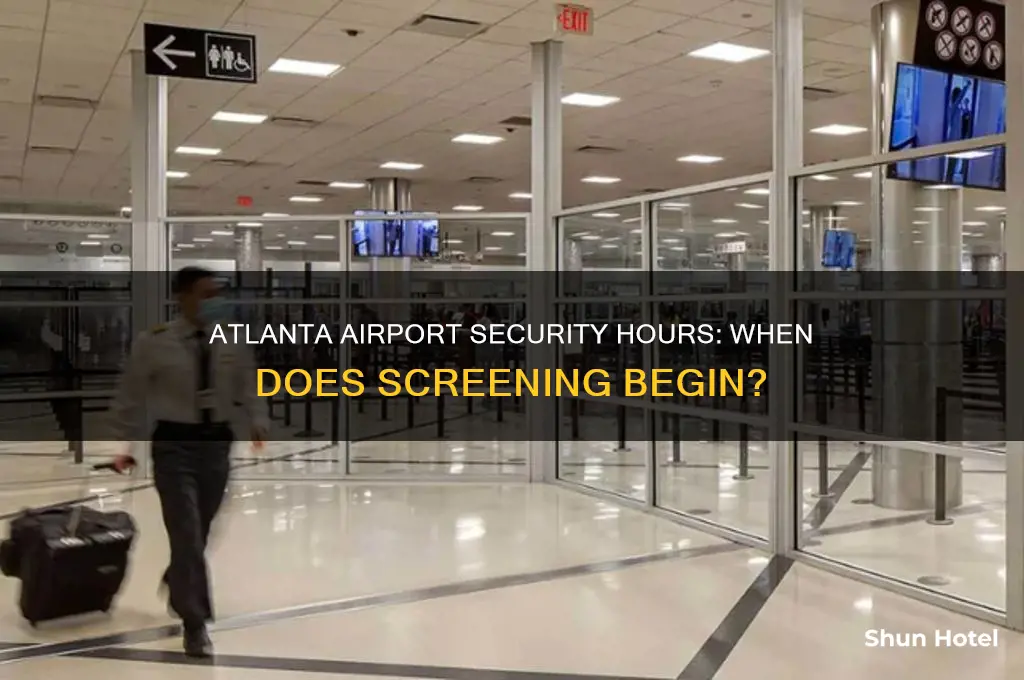 when does atlanta airport security open