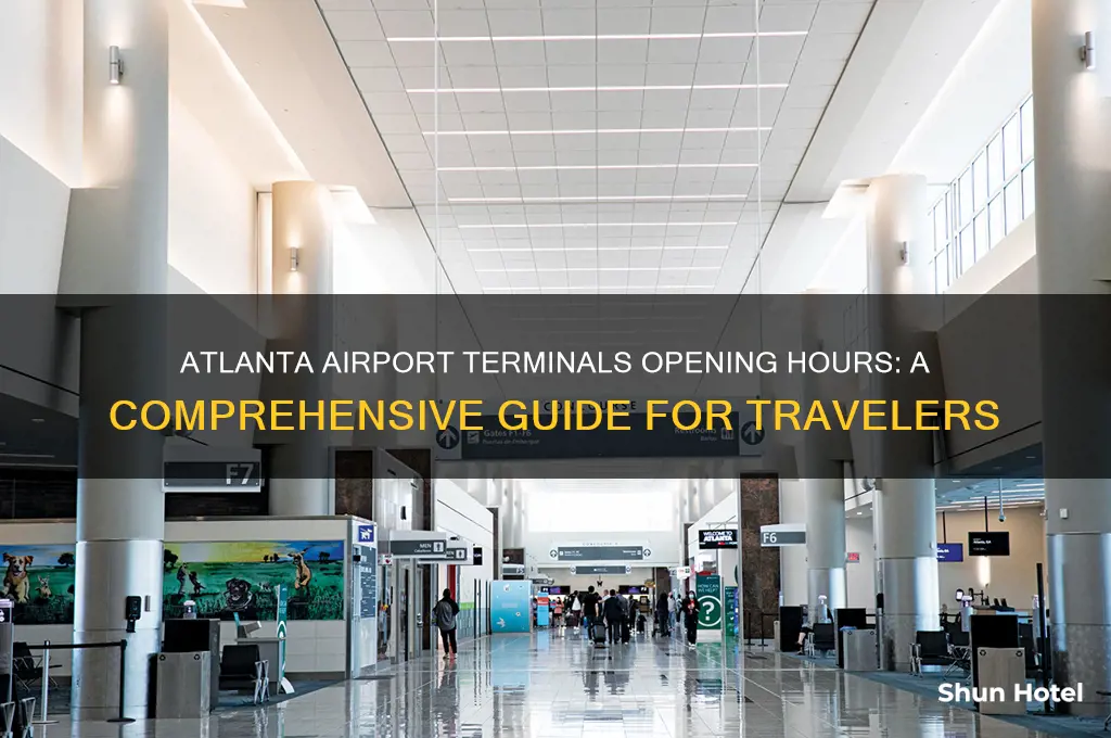 when does atlanta airport terminals open