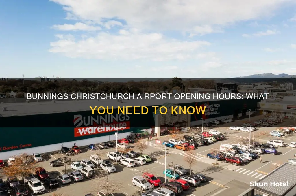 when does bunnings christchurch airport open
