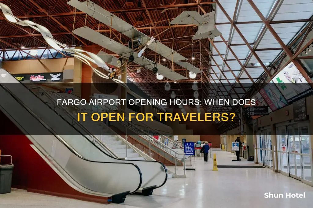 when does fargo airport open