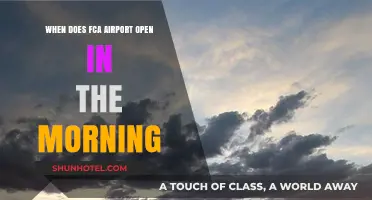 FCA Airport Morning Opening Hours: Start Your Day Early
