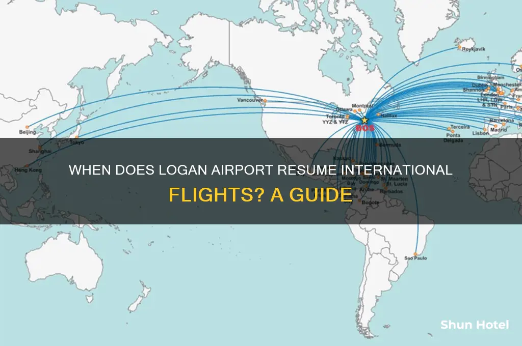 when does logan airport open for international flights