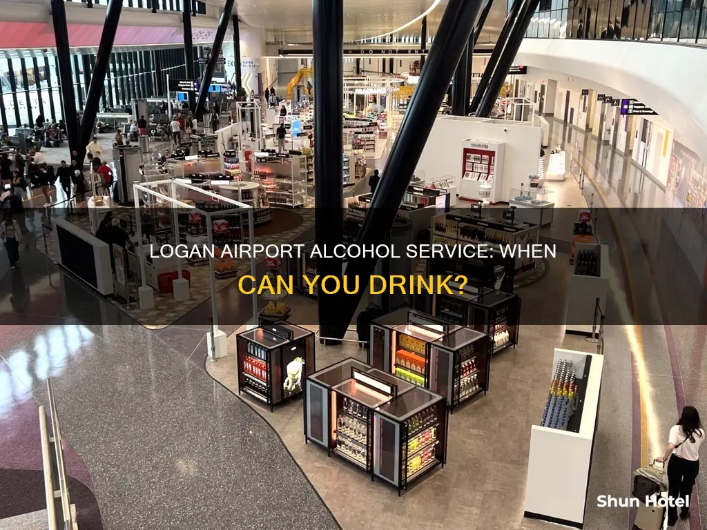 when does logan airport serve alcohol