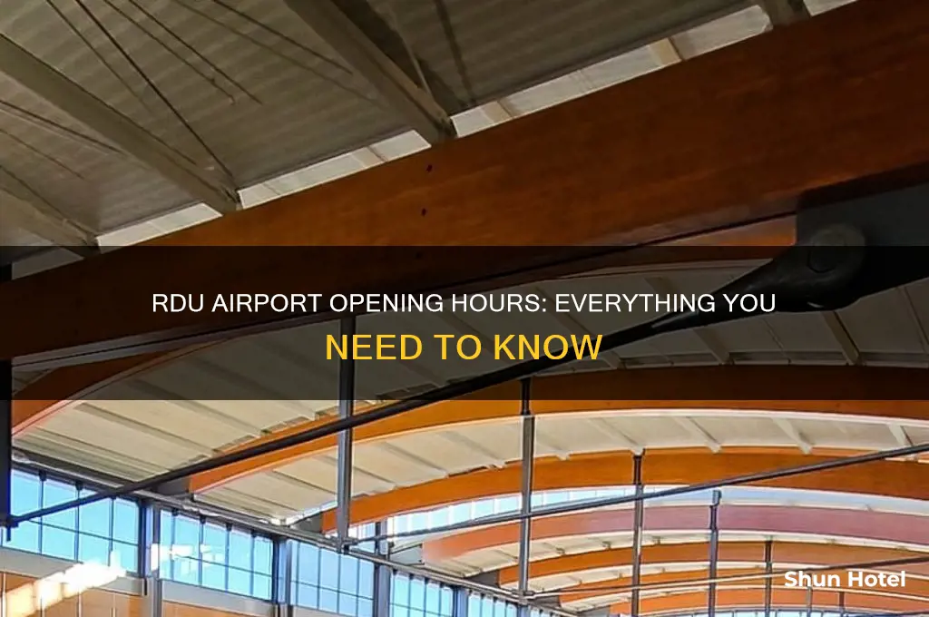 when does rdu airport open
