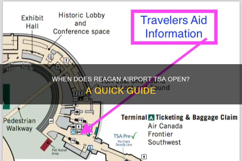 when does regan airport tsa open