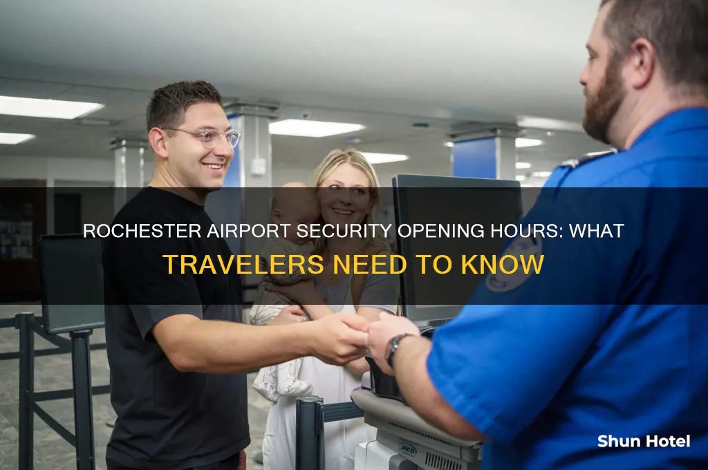 when does rochester airport security open