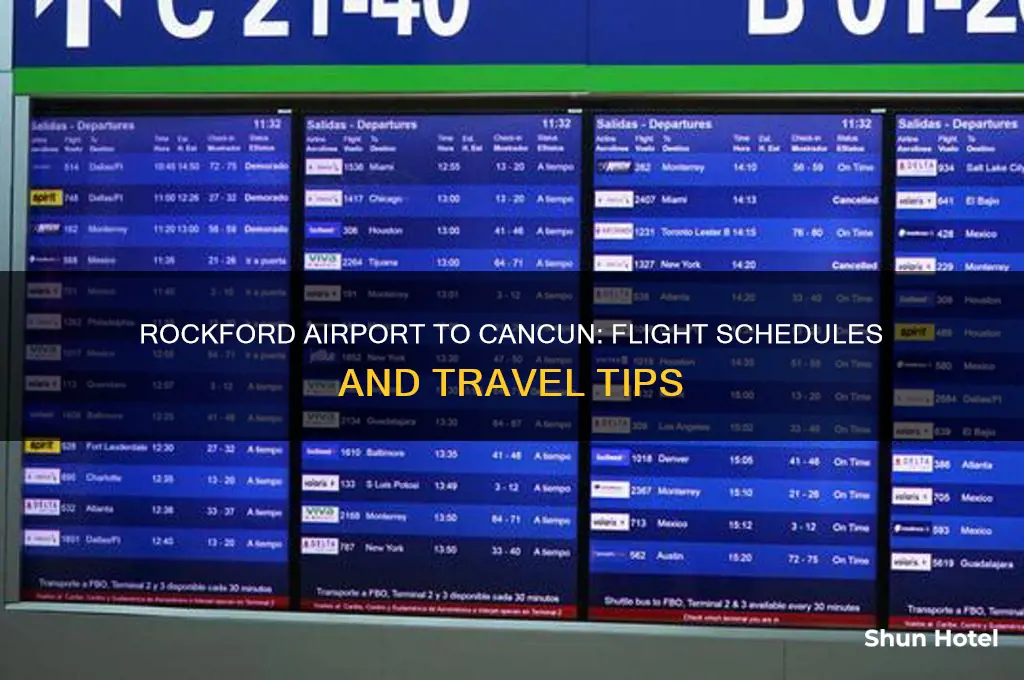 when does rockford airport fly to cancun