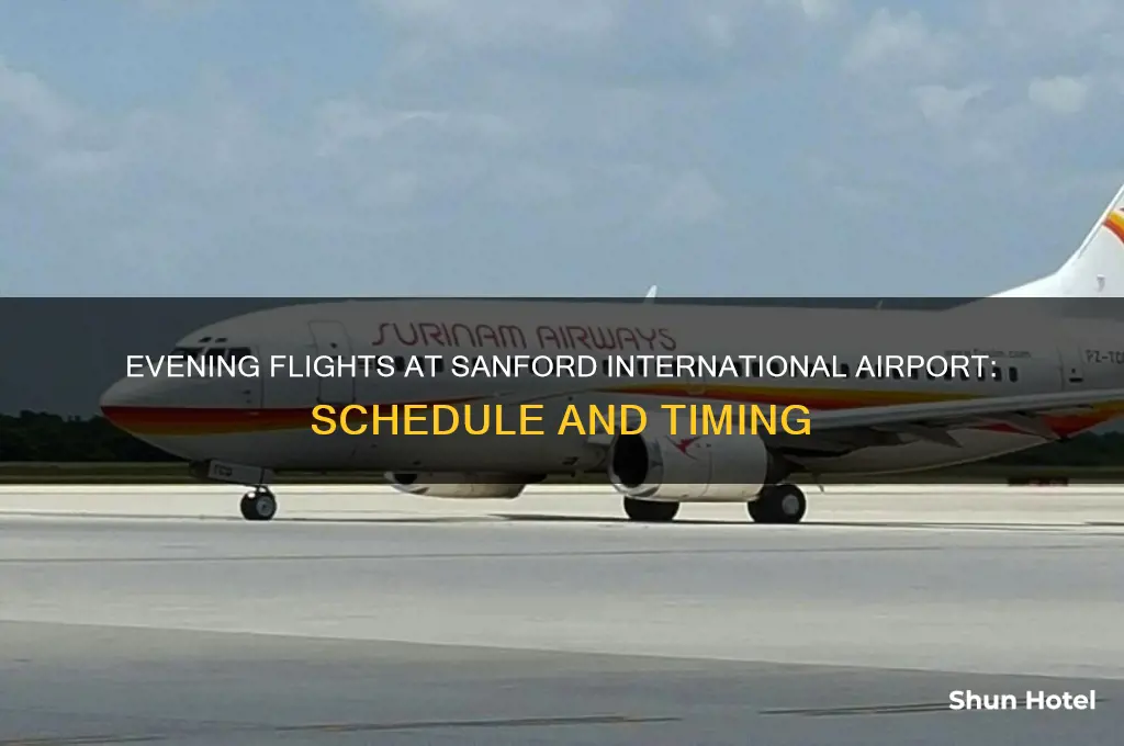 when does sanford international airport have evening flights