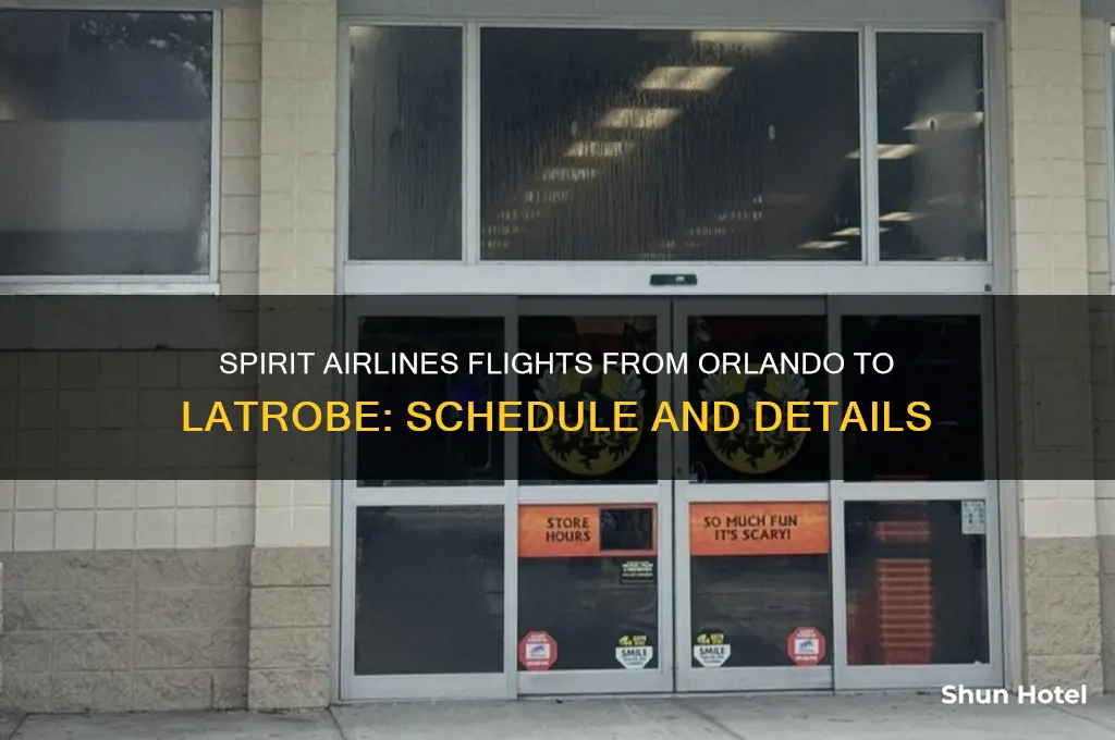 when does spirit fly to latrobe from orlando airport