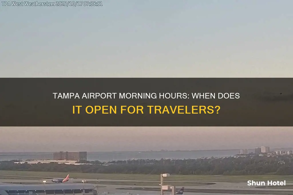 when does tampa airport open in the morning