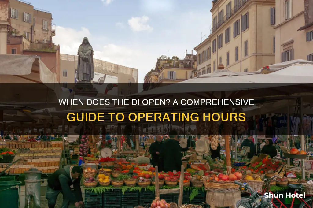 when does the di open