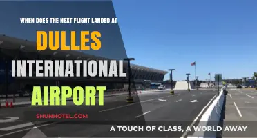 Next Flight Arrival: Dulles International Airport Landing Schedule
