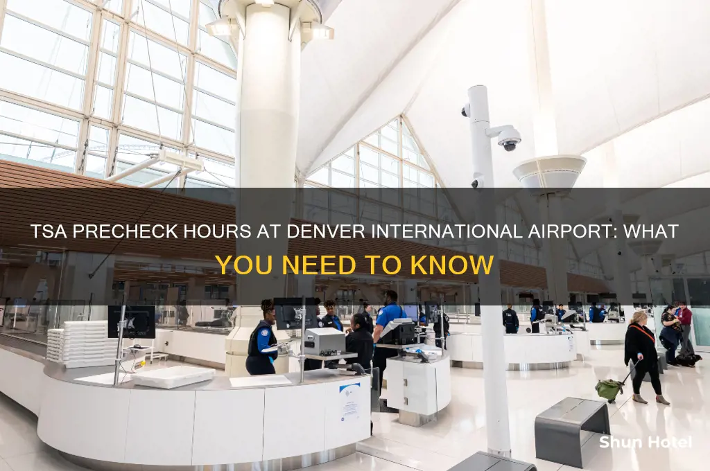 when does tsa pre open at denver international airport