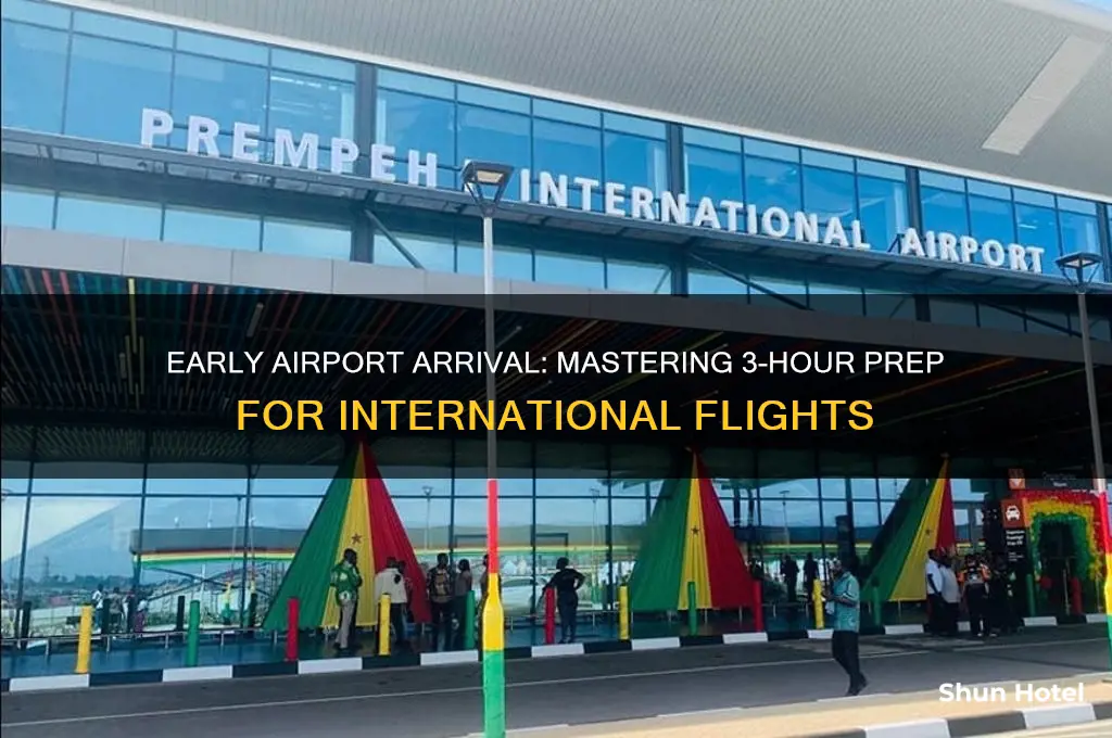 when get to the airport 3 hours before international flight