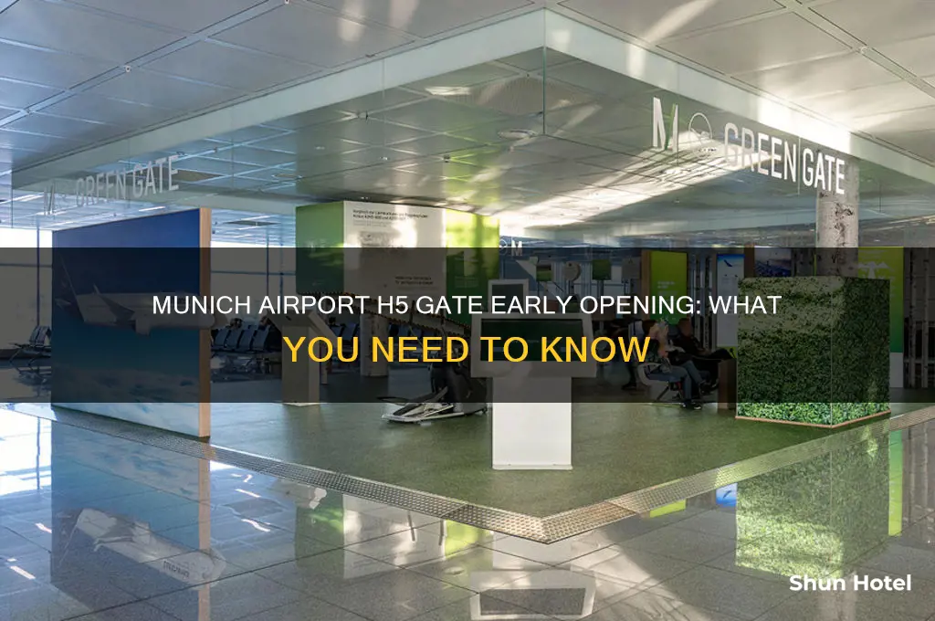 when h5 gate open before my flght munich airport